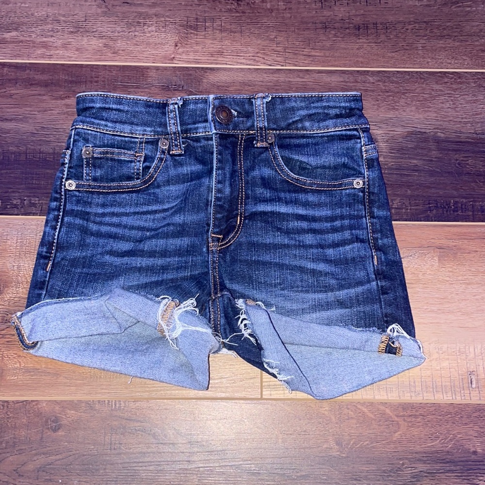american eagle dark blue shorts- size 00
